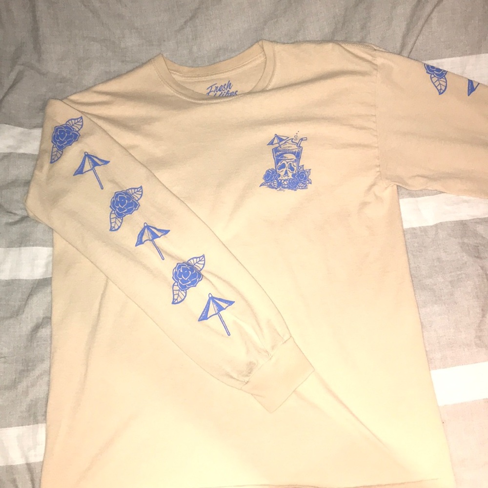 Cream Long Sleeve Tee (Tillys)